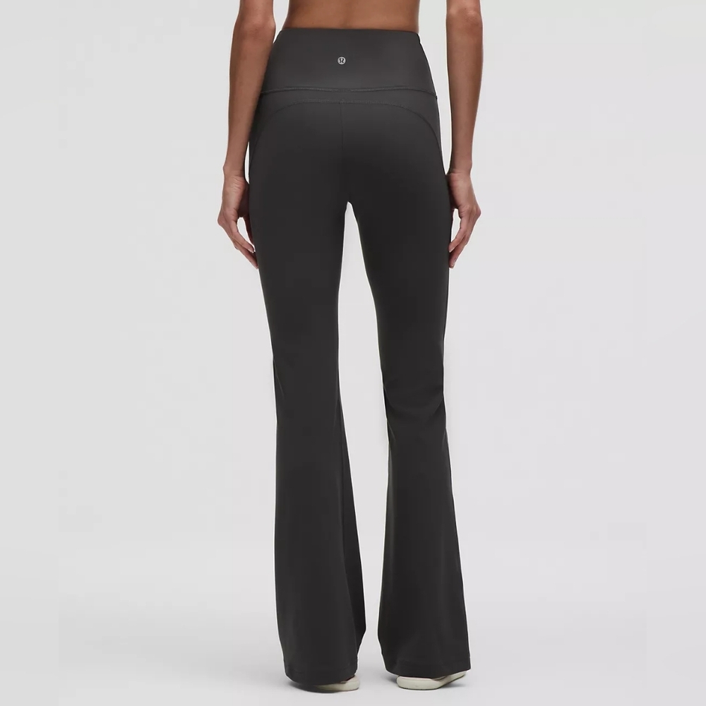 Lululemon Athletica Groove Nulu Super High-Rise Grey Flare Pant Size 6 - Picture 2 of 12